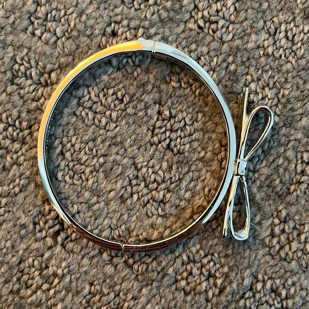 Silver Kate Spade Bow Bracelet